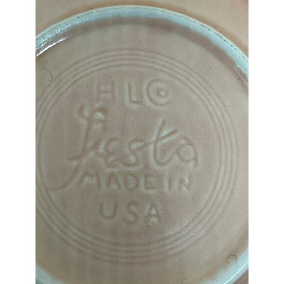 VTG Fiestaware Apricot Dinner Plate & Cereal Bowl Set | Retro Fiesta Dinnerware - Picture 4 of 9